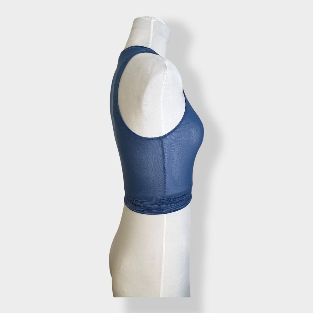 Zyia Active Calm‎ Blue Luxe Mesh Tank - Picture 3 of 6
